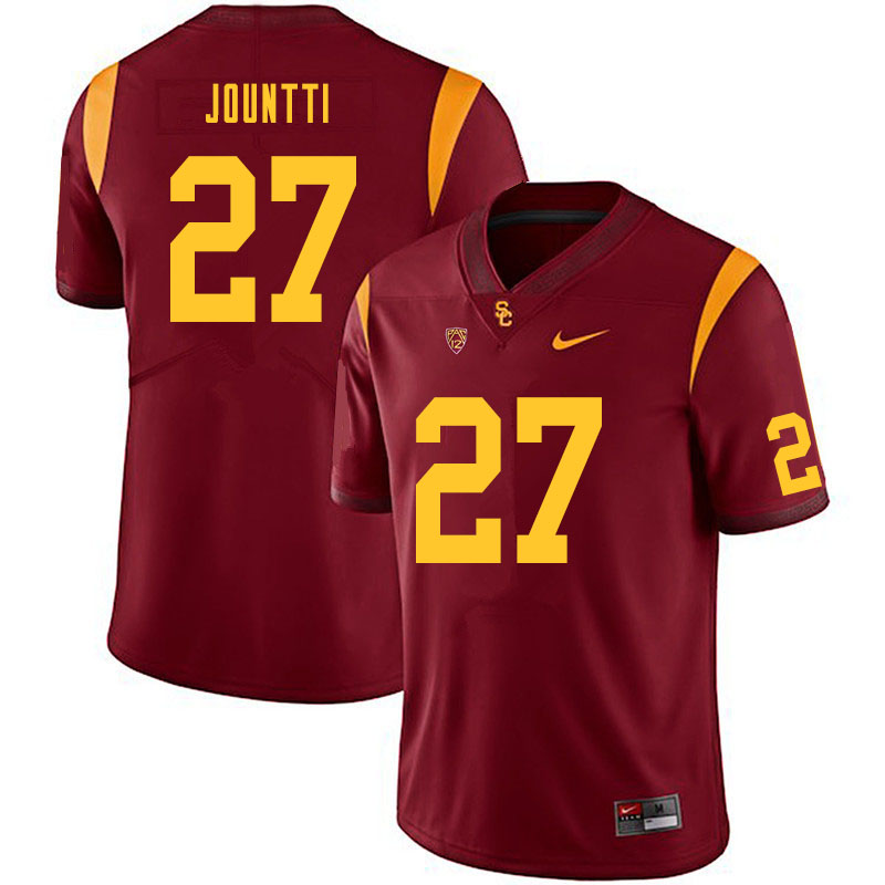 Men #27 Quincy Jountti USC Trojans College Football Jerseys Sale-Cardinal - Click Image to Close